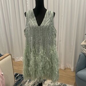 ASOS Crystal and Feather Cocktail Dress